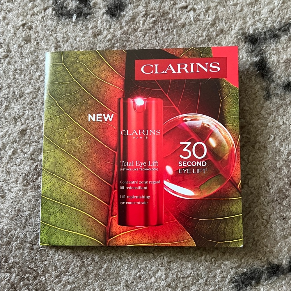🆓🌟FREE W/$25 BUNDLE🌟🆓 CLARINS Total Eye Lift Eye Cream Trial Sample Size